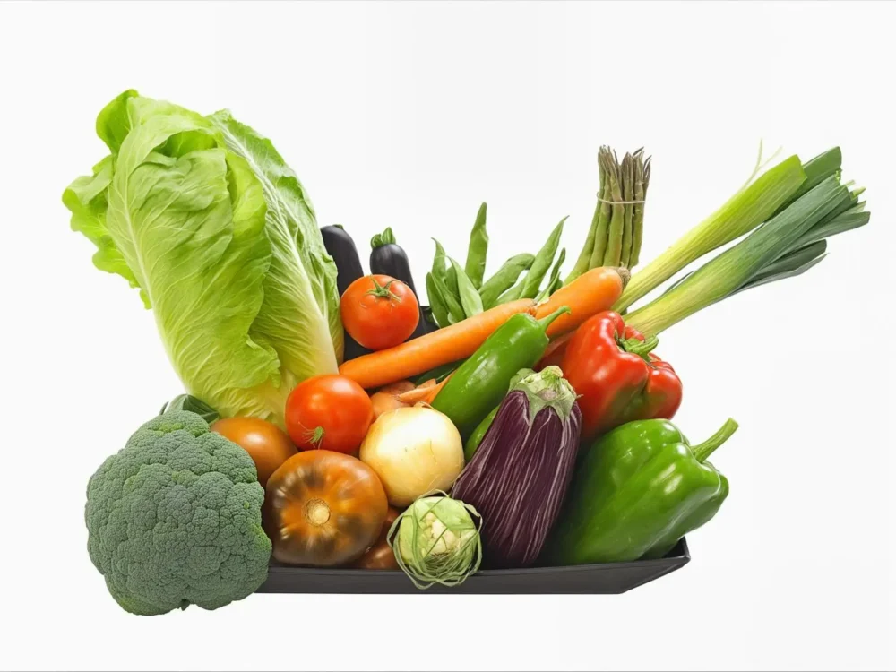 Cesta de verduras para regalar