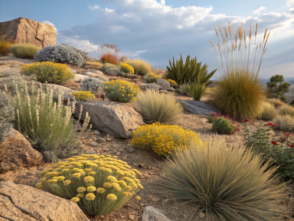 Plantas ideales para rocallas y zonas secas Festuca, Santolina y más